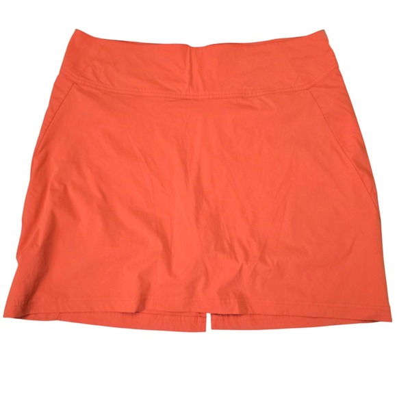 Royal Robbins Dresses & Skirts - Royal Robbins Orange Athletic Skort Women's Size 16 Hiking Golf Outdoor Skirt